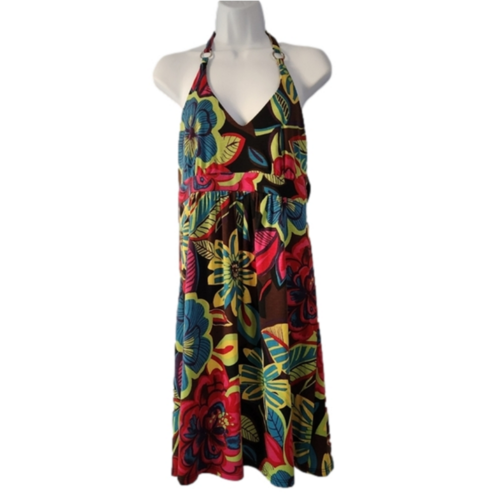 Jolie Floral Halter Dress